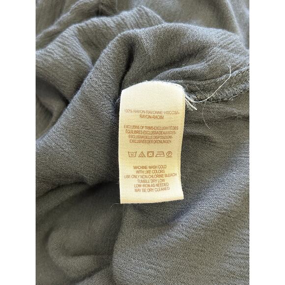 Free People Meet Me Halfway Black Flowy Boho Blouse - Size‎ Small - Picture 8 of 8